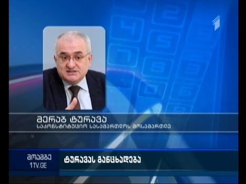 მერაბ ტურავა საკონსტიტუციო სასამართლოსგან განმარტებებს ითხოვს