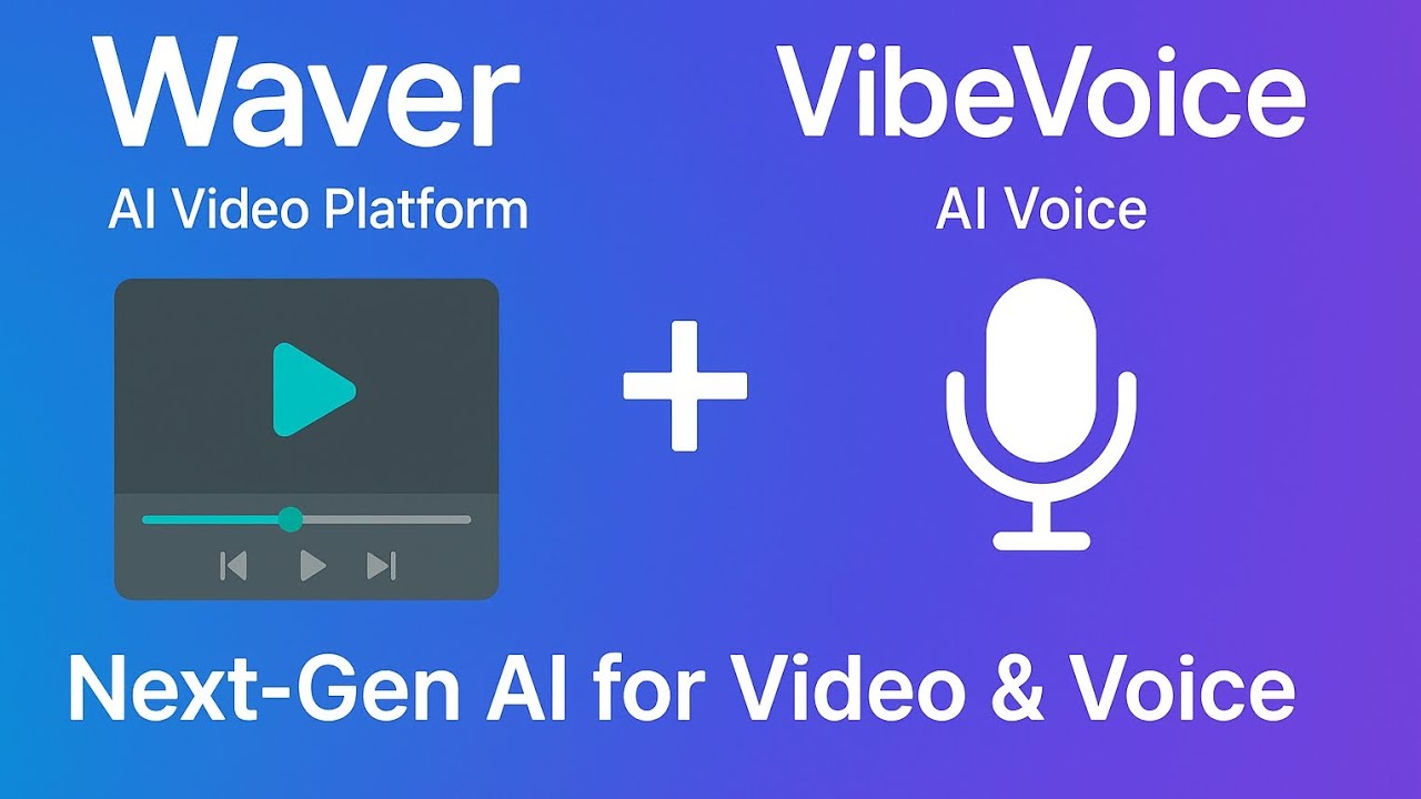Waver & VibeVoice – Next-Gen AI Video & Audio Creation Tools | Full Review 2025