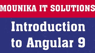 Video-1 - Angular 9 Introduction in telugu | learn angular in Telugu | Introduction to Angular