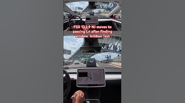 FSD 13.2.9 NJ moves to passing Ln after finding window. Jollibee Test #teslafsd #fsdbeta #fsd