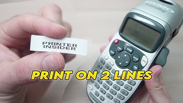 How to Print on 2 Lines: Dymo LetraTag Label Maker