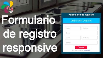 Diseñando un formulario de registro responsive