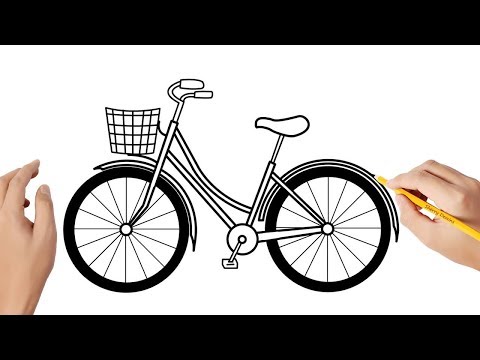 Vidéo: Comme Dessiner La Bicyclette Avec Le Crayon Progressivement