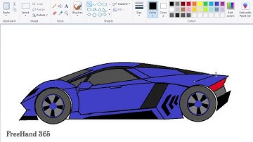 Lamborghini aventador ।MS Paint art।#lamborghini  #mspaint