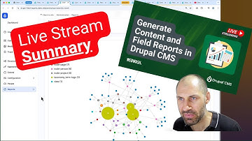 Summary: Generate Content and Field Reports in Drupal CMS
