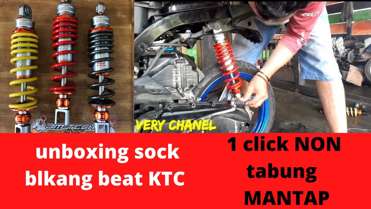 UNBOXING DARI BM TECH SHOP, SHOCK BELAKANG KTC HONDA BEAT MANTAP - YouTube