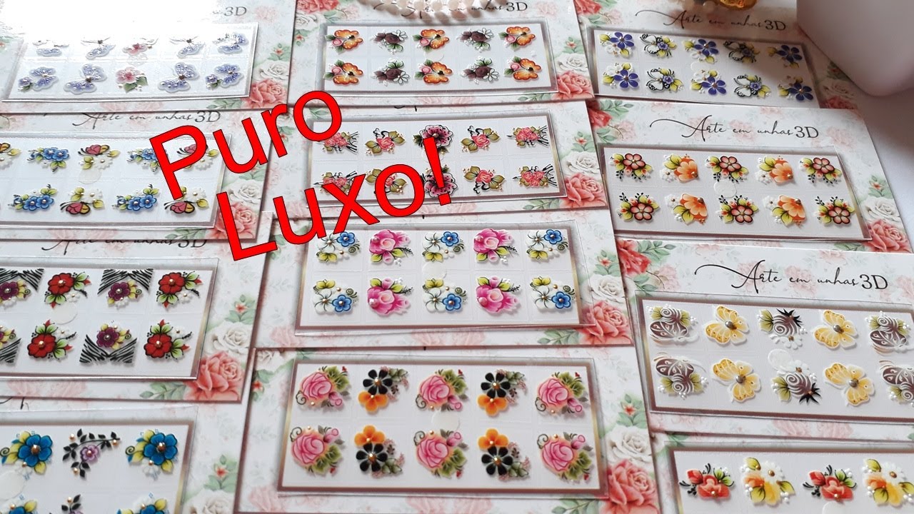 Adesivos de unhas 3D