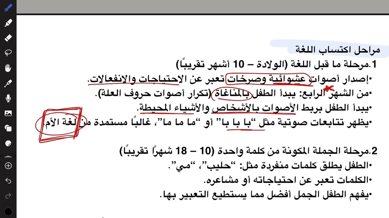 الوحدة 3 الدرس 2 الجزء الأول كيف نكتسب اللغة ؟… علم النفس والاجتماع #2008