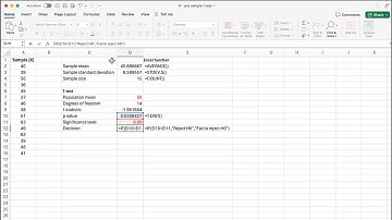 One-Sample t-Test in Excel: Formula Explained & Step-by-Step Guide