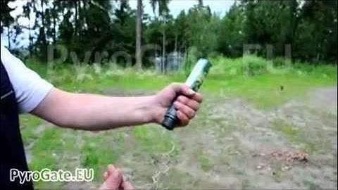 Grenade launcher ROS thunderflash by www.PyroGate.eu - Polenböller