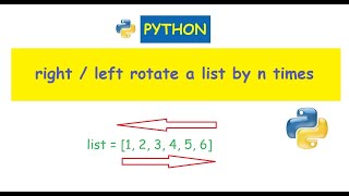 Python : left shift or right shift a list by n - times given. (rotate a given list by n times)