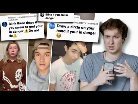 Signaling For Help, but as a TikTok Trend