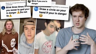 Signaling For Help, but as a TikTok Trend