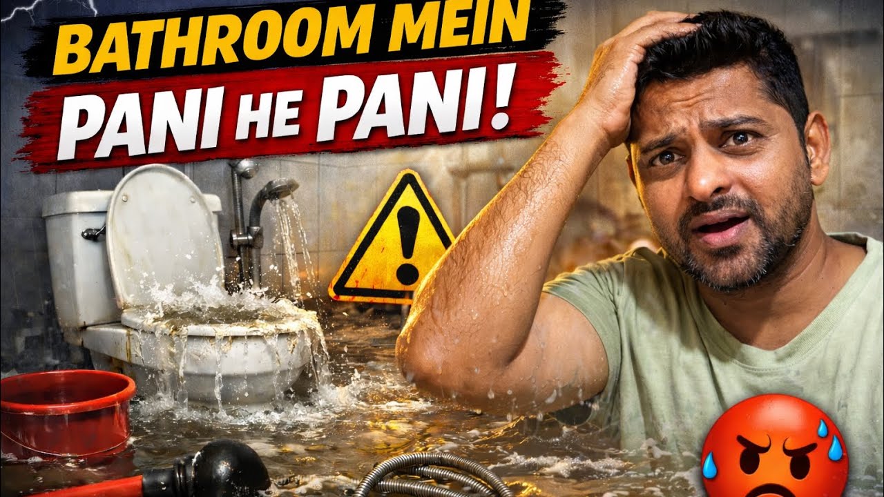  ￼ye kya ho Gaya Bathroom mein pani he pani😱😱…See more 