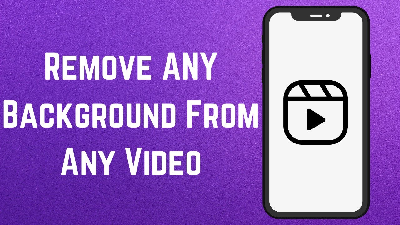 How To Remove ANY Background From Any Video - YouTube