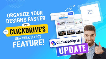 📢 #ClickDesigns Update - Organize Your #Designs Faster With #ClickDrive