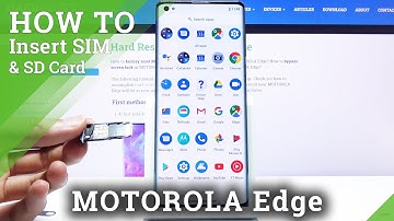 How to Insert SIM and SD Card in Motorola Edge - Set Up Micro SD Card