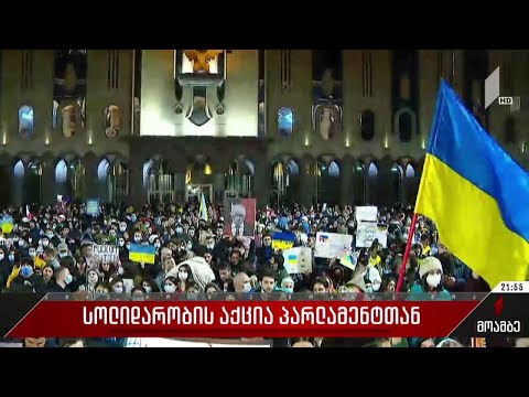 სოლიდარობის აქცია პარლამენტთან