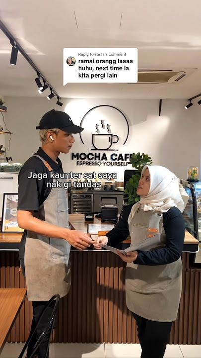 Jaga kaunter ❌ Block Orang ✅ #mochacafe #espressoyourself #paritbuntar #coffee