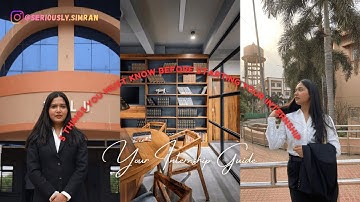 5 things you MUST know before starting your INTERNSHIP  #law #lawschool #internshipadvice #cnlu