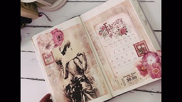 Q1 Altered Book Bulletjournal flipthrough