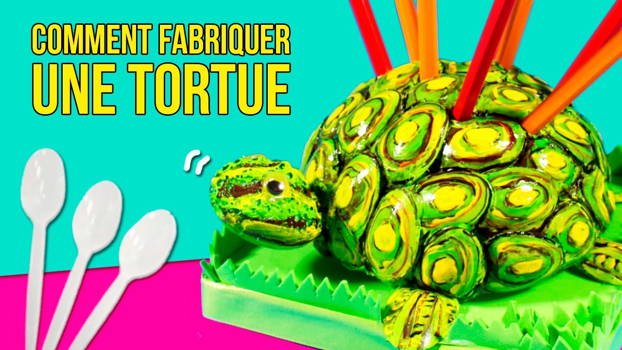 Comment fabriquer une TORTUE porte-crayon * Artisanat super FACILE avec