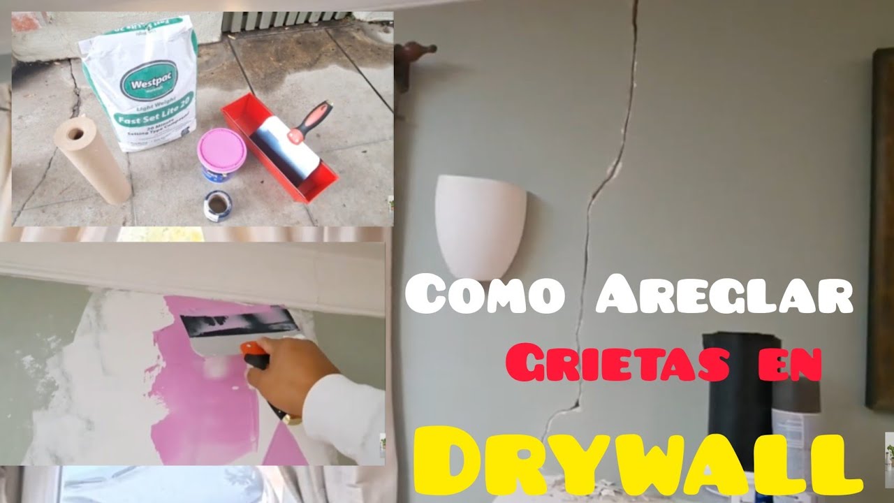 Como Arreglar Grietas En Pared De Yeso How To Fix A Crack On Drywall 
