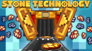 THE BEST CREATE ORE PROCESSING SET UP! EP7 | Minecraft Stone Technology [Modded Questing StoneBlock]