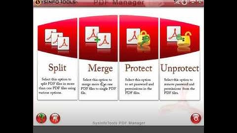 Merge, Split and Secure PDF files with ease | SysInfoTools PDF Manager Tool