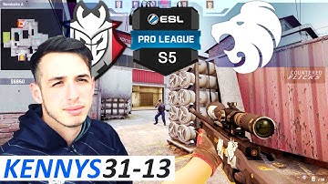kennyS 31-13 POV / G2 vs North / Cache / ESL Pro League Season 5 Finals