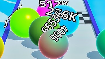 Ball Run Infinity Number Up To (128M, 256M, 512M, 1024M) ! All Levels Gameplay Part 394 android, ios