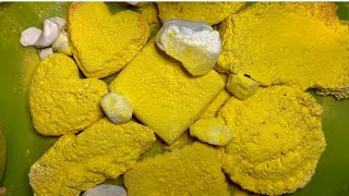 Bright Yellow Hydrogen Peroxide Reforms 💛💛 • ASMR • GYMCHALK CRUSHING • RELAXING 