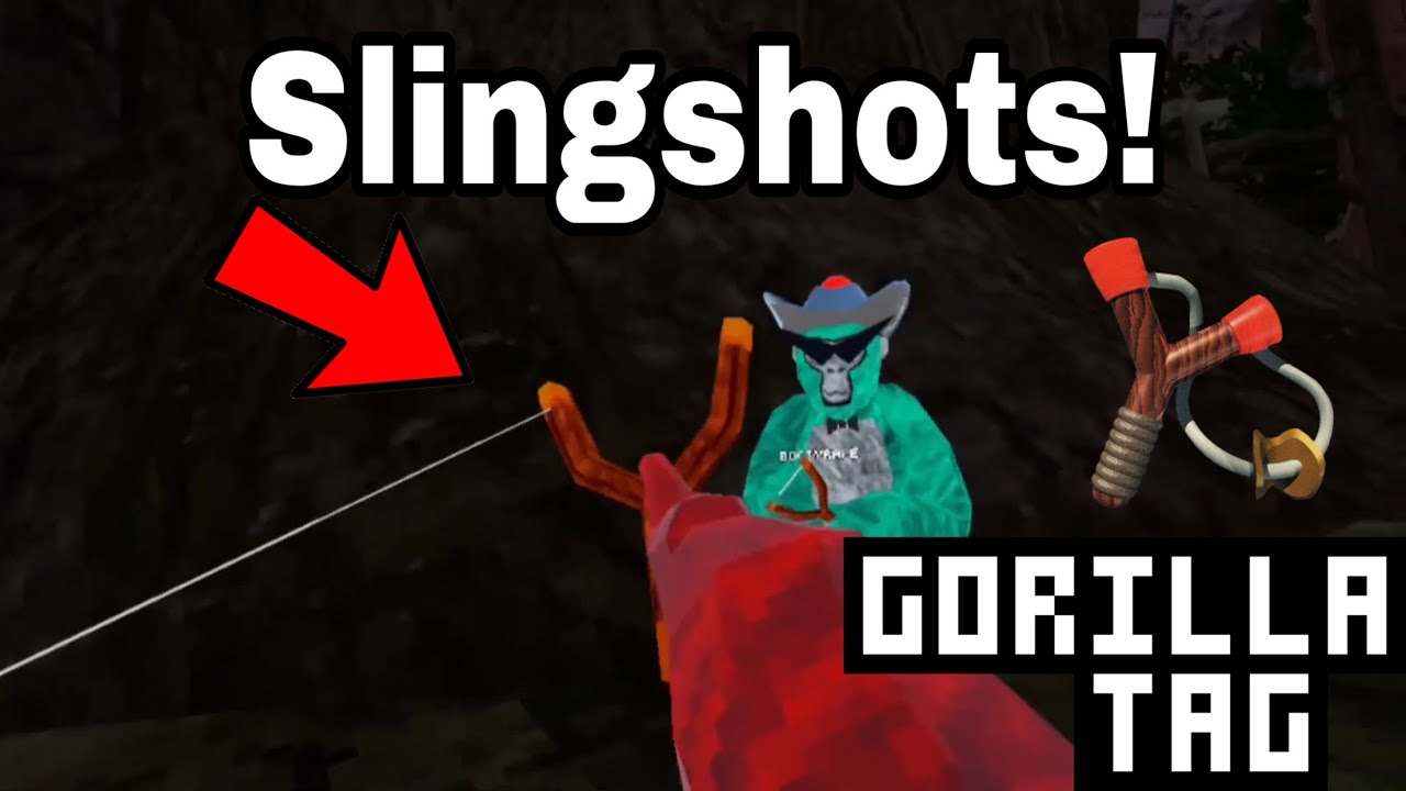 Gorilla tag added slingshots! YouTube