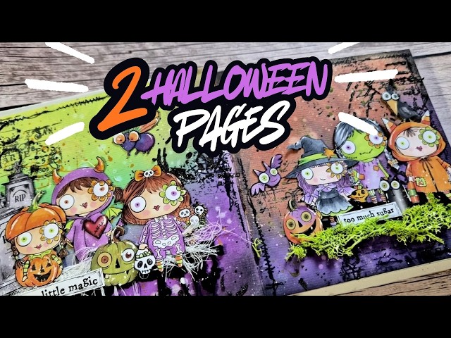 Thumbnail for How I Made 2 Halloween Art Journal Pages