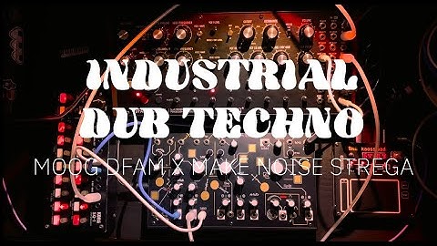Moog DFAM and Make Noise Strega - Industrial Dub Techno session