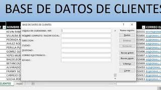 ❤️ Como HACER un FORMULARIO de INGRESO DE DATOS en EXCEL  SIN MACROS Y  SIN USAR PROGRAMACIÓN.