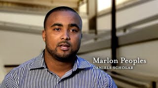I am a Daniels Scholar: Marlon Peoples