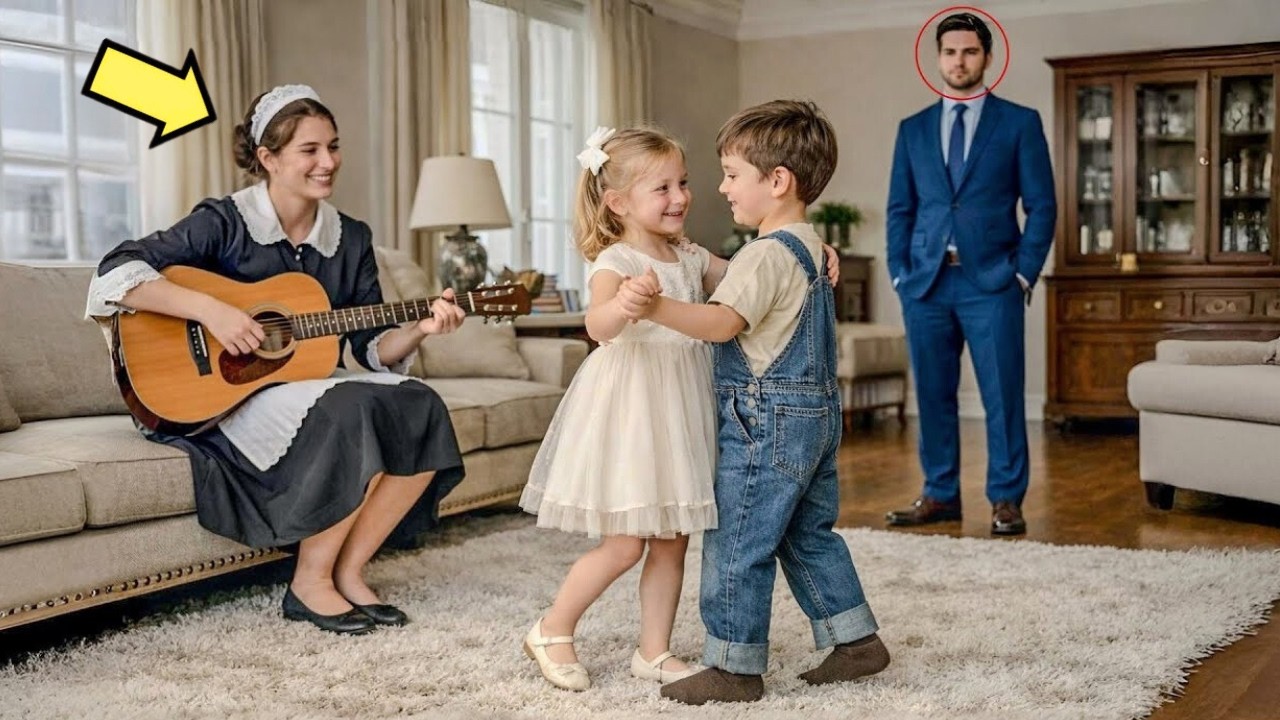 LE MILLIONNAIRE RENTRA CHEZ LUI ÉPUISÉ… ET VIT LE FILS DE LA FEMME DE MÉNAGE DANSER AVEC SA FILLE