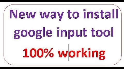 Google input tools