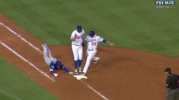NLCS Gm3: Adrian gets putout after call overturned