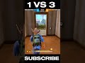 1 Vs 3 game Play on mobile 📲 clutch song game Play | Garena Free Fire | #shortfeed #freefire 🥵❤️