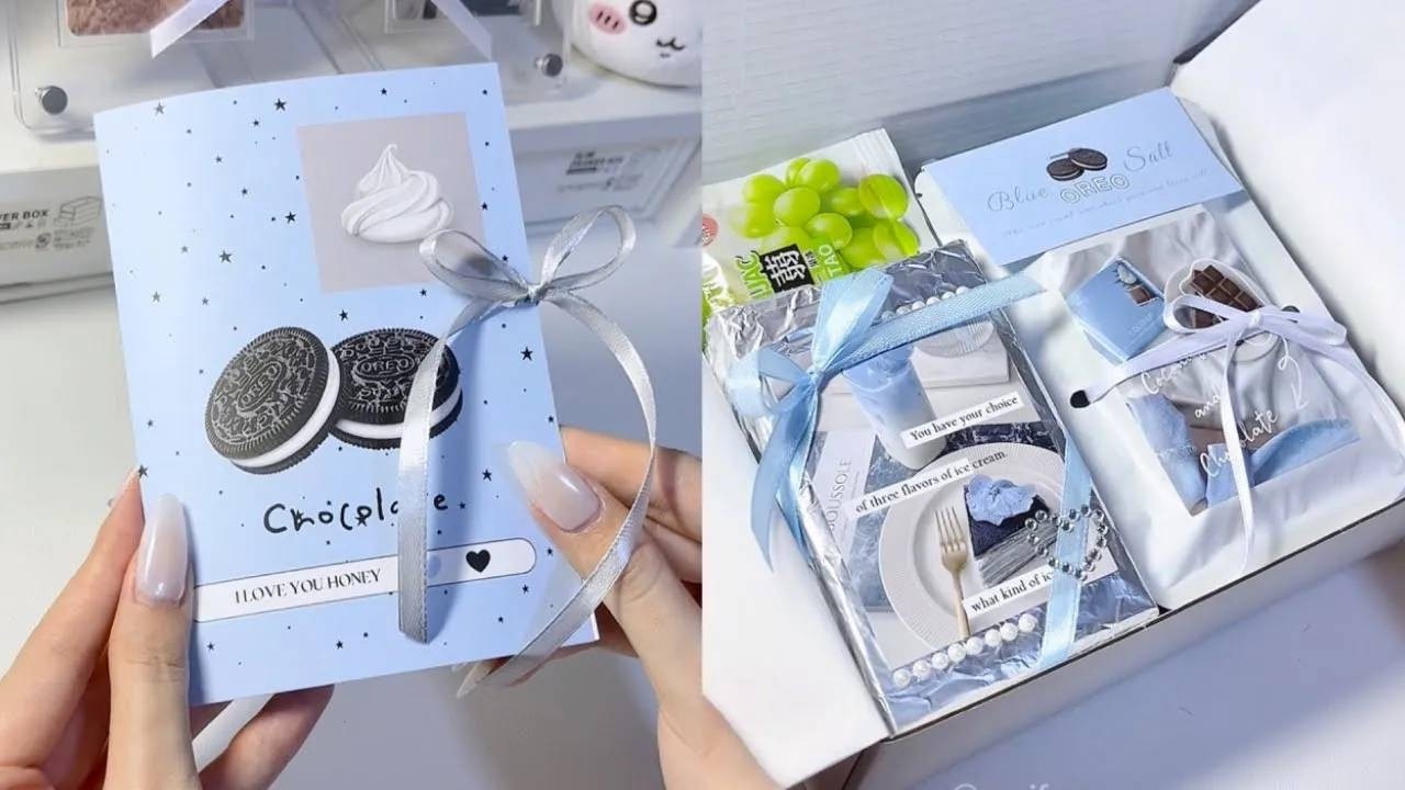 沉浸式打包小卡丨白噪音丨海盐奥利奥主题打包 #沉浸式 #助眠 #小卡打包 #打包视频 #liz