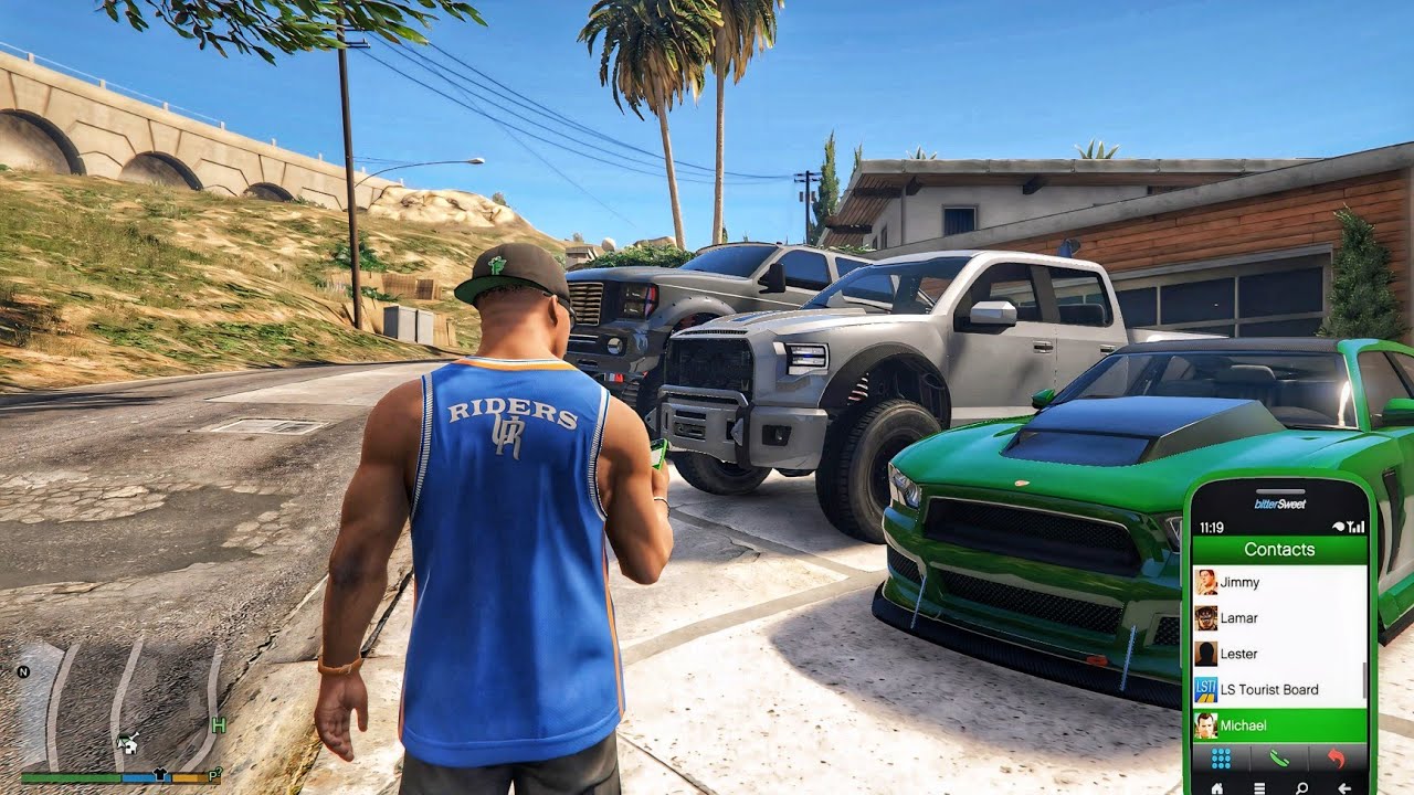 Gta V Enchanted - Franklin Called His Friends for an Adventure… But Everyone Ignored Him