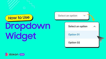 How to Use the Dropdown Widget on Dokan Cloud