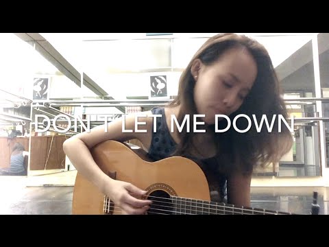 Don't Let Me Down - The Chainsmokers (acoustic guitar cover) Angel Chi - YouTube
