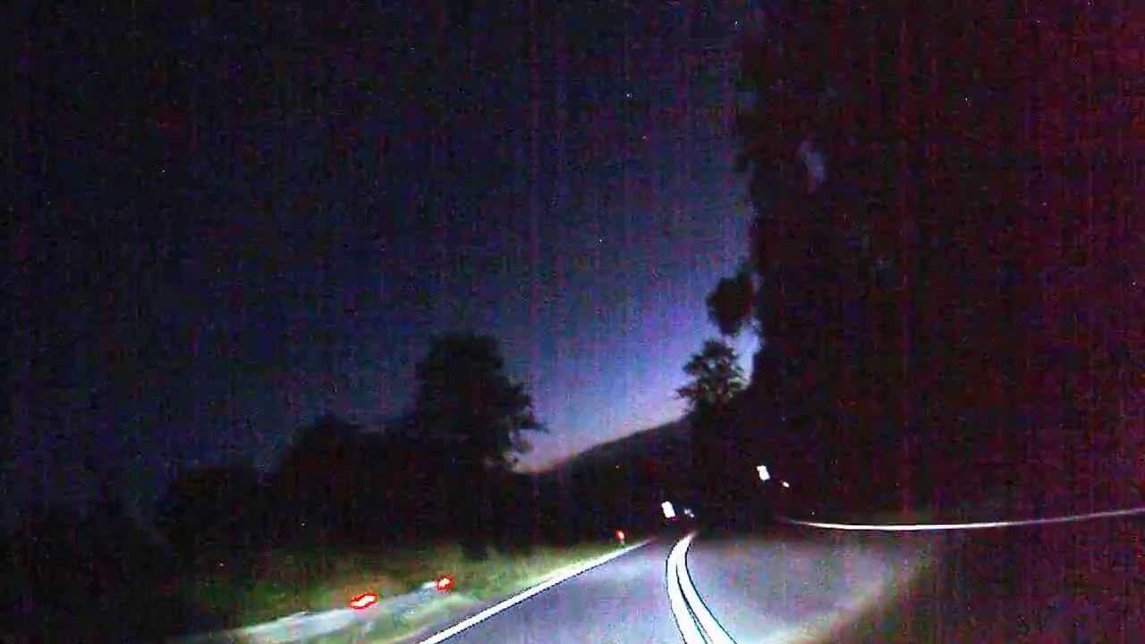 Road test Harley Davidson Day maker head lamps  5 3/4" LED HID  on  Triumph Rocket III. ..