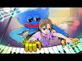 The Pianist Girl and Huggy Wuggy's Tears | Poppy Playtime Animation (Wanna Live) | SLIME CAT