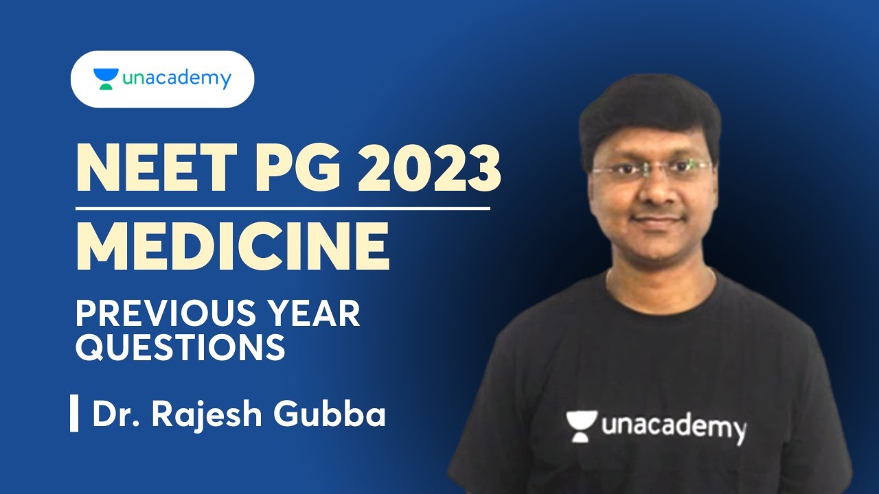 NEET PG 2023 | Previous Year Questions Part 5 | General Medicine | Dr ...