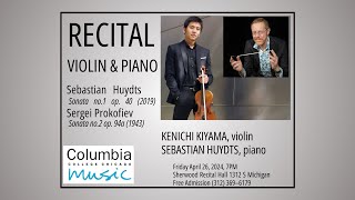 Violinist Kenichi Kiyama and Pianist Sebastian Huydts in Concert