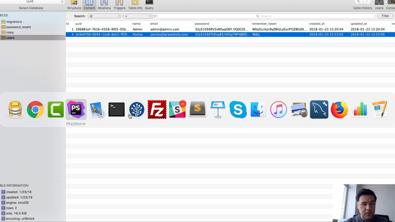 Demo-project: UUIDs in Laravel Adminpanel